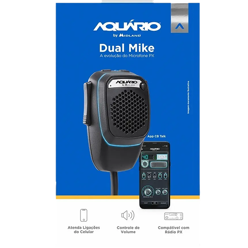 Microfone PX Dual Mike 4 Pinos