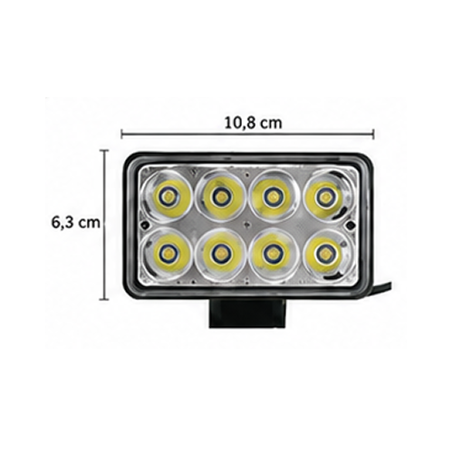 24W 8 LEDS 12/24V